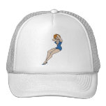 Art sexy vintage de tatouage de femme casquette