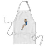 Art sexy vintage de tatouage de femme tablier