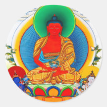 Art tibétain oriental frais de tatouage d'un dieu  autocollant