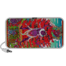Art tibétain oriental frais d'Ekajati de tatouage  Haut-parleur Ordinateur Portable