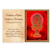 Art tibétain oriental frais Ragaraja de tatouage d Cartes De Visite Personnelles