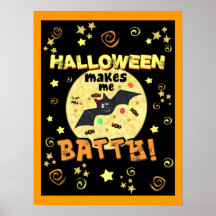 Art timbré d'affiche de Halloween