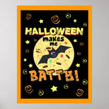 Art timbré d'affiche de Halloween