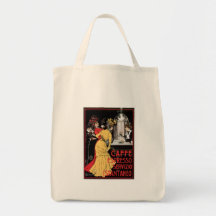 Art vintage d'annonce de boissons de café de café  sacs