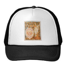 Art vintage d'annonce de boissons de vin de Champa Casquettes De Camionneur