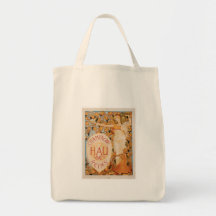 Art vintage d'annonce de boissons de vin de Champa Sacs