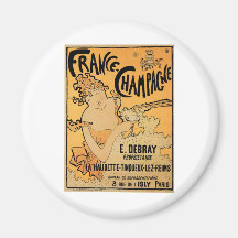 Art vintage d'annonce de boissons de vin de la Fra Aimants Pour Réfrigérateur