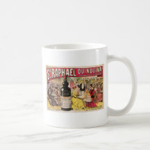 Art vintage d'annonce de vin de Raphael Quinquina  Mug