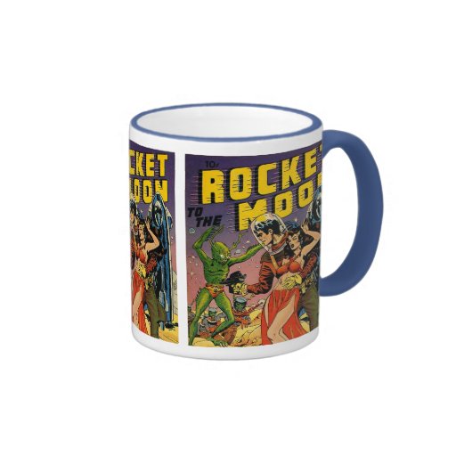 Art vintage de couverture de bande dessinée de Sci Tasse À Café