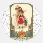 Art vintage de Halloween Autocollants