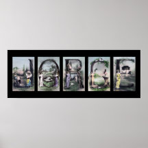 Art vintage de nom de lettre d'alphabet de JORGE Posters