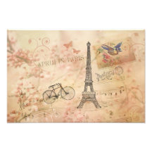 Art vintage de Tour Eiffel Impressions Photo