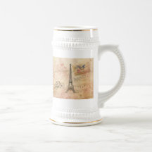 Art vintage de Tour Eiffel Mug