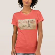 Art vintage de Tour Eiffel T-shirt