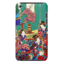 Art vintage japonais frais de dame de geisha d'uki étui barely there iPod