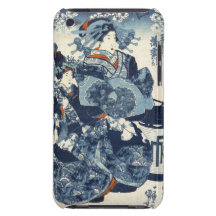 Art vintage japonais frais de rouleau de geisha d' coques iPod Case-Mate