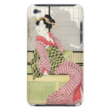 Art vintage japonais frais de rouleau de geisha d' étuis barely there iPod