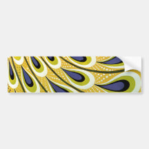 Art vintage Nouveau, plume du paon de Macmillan Adhésif Pour Voiture