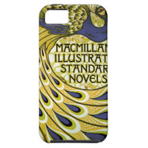 Art vintage Nouveau, plume du paon de Macmillan Étuis iPhone 5
