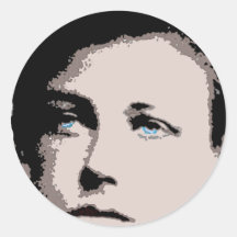Arthur Rimbaud Adhésif Rond