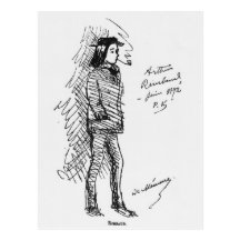 Arthur Rimbaud en juin 1872 Carte Postale