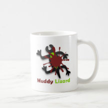 Articles boueux de lézard mug à café