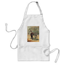 Artilleur et son cheval par Toulouse-Lautrec Tablier
