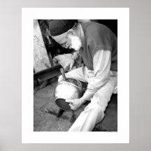Artisan libyen (B&W) Poster