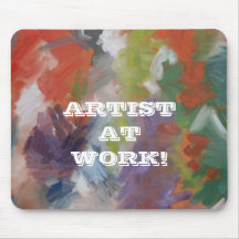 "Artiste au travail " Tapis De Souris