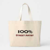 Artiste de rue de 100 pour cent sac de toile