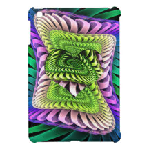 Artistic Spirals and Heart design Cover For The iPad Mini
