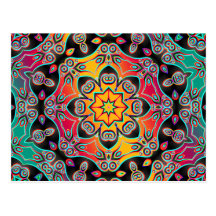 Arts abstraits - kaléidoscope 16 cartes postales