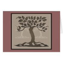 Arts et arbres de métiers carte de vœux