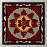 Arts et Mandala-copie de fleur de métiers Posters