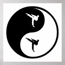 Arts martiaux de Yin Yang Posters