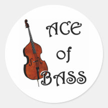 As de basse autocollants