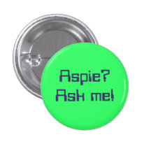 Aspie ? Demandez-moi ! Pin's Avec Agrafe
