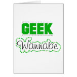 Aspirant de geek cartes de vœux