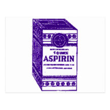 Aspirin pourpre carte postale