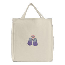 Assaisonné avec amour sacs brodés
