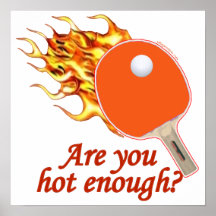 Assez chaud ping-pong flamboyant posters