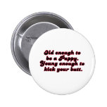 Assez vieux gluant badges avec agrafe