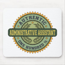 Assistant administratif authentique tapis de souris