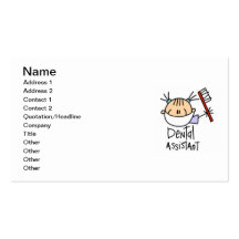 Assistant dentaire modèles de cartes de visite