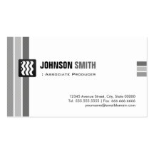 Associate Producer - Creative Black White Business Cards