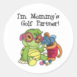 Associé du golf de la maman de tortue autocollants