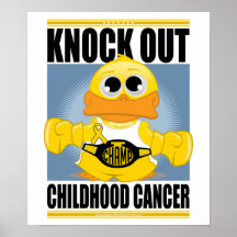 Assommez le Cancer d'enfance Affiche