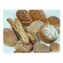 Assortiment de pain cartes postales