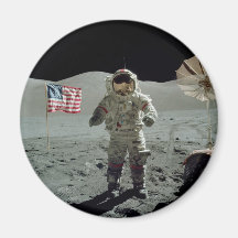 Astronaute d'Apollo 17 dans la vallée de Littrow d Aimants Pour Réfrigérateur