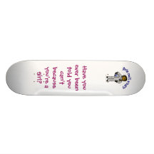 Astronaute foncée de fille skateboards customisés